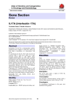 Gene Section IL17A (interleukin 17A) Atlas of Genetics and Cytogenetics
