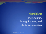 Metabolism, Energy Balance, and Body Composition © 2009 Cengage - Wadsworth