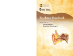 Residency Handbook  Otolaryngology - Head and Neck Surgery