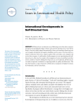 Issues in International Health Policy International Developments in Self-Directed Care February 2010