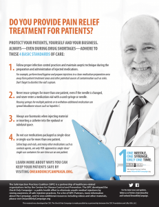 DO YOU PROVIDE PAIN RELIEF TREATMENT FOR PATIENTS?