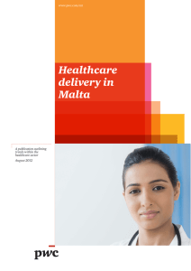 Healthcare delivery in Malta A publication outlining