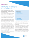 RFID and Healthcare: Good Medicine M A R K E T