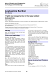 Leukaemia Section 11q23 rearrangements in therapy related leukaemias Atlas of Genetics and Cytogenetics