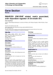 Gene Section SMARCB1  (SW1/SNF  related,  matrix  associated,