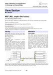 Gene Section MSF (MLL septin-like fusion) Atlas of Genetics and Cytogenetics