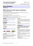Gene Section BIRC3 (baculoviral IAP repeat-containing 3) Atlas of Genetics and Cytogenetics