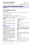 Cancer Prone Disease Section Peutz-Jeghers syndrome Atlas of Genetics and Cytogenetics