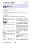 Gene Section GPC3 (glypican 3) Atlas of Genetics and Cytogenetics