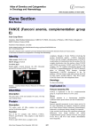 Gene Section FANCE  (Fanconi  anemia,  complementation  group E)
