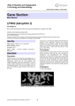 Gene Section LPHN2 (latrophilin 2) Atlas of Genetics and Cytogenetics