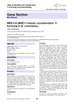 Gene Section MRE11A (MRE11 meiotic recombination 11 homolog A (S. cerevisiae))