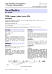 Gene Section TFEB (transcription factor EB) Atlas of Genetics and Cytogenetics