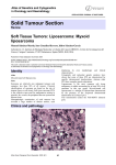 Solid Tumour Section Soft Tissue Tumors: Liposarcoma: Myxoid liposarcoma