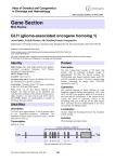 Gene Section GLI1 (glioma-associated oncogene homolog 1) Atlas of Genetics and Cytogenetics