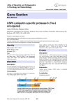 Gene Section USP6 (ubiquitin specific protease 6 (Tre-2 oncogene))