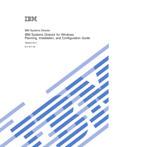 IBM Systems Director for Windows Planning, Installation, and Configuration Guide