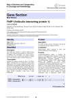 Gene Section FNIP1 (folliculin interacting protein 1) Atlas of Genetics and Cytogenetics