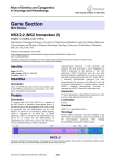 Gene Section NKX2-2 (NK2 homeobox 2) Atlas of Genetics and Cytogenetics