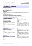 Leukaemia Section t(10;11)(q22;q23) Atlas of Genetics and Cytogenetics in Oncology and Haematology