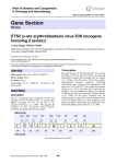 Gene Section ETS2 (v-ets erythroblastosis virus E26 oncogene homolog 2 (avian))