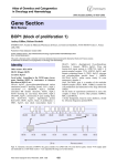 Gene Section BOP1 (block of proliferation 1) Atlas of Genetics and Cytogenetics
