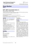 Gene Section E2F1 (E2F transcription factor 1) Atlas of Genetics and Cytogenetics