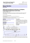 Gene Section GGH (gamma-glutamyl hydrolase (conjugase, folylpolygammaglutamyl hydrolase) Atlas of Genetics and Cytogenetics