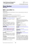 Gene Section MIR7-1 (microRNA 7-1) Atlas of Genetics and Cytogenetics