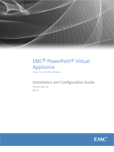 EMC PowerPath Virtual Appliance
