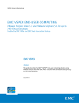 EMC VSPEX END-USER COMPUTING 250 Virtual Desktops EMC VSPEX