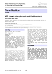 Gene Section ATR (ataxia telangiectasia and Rad3 related) in Oncology and Haematology