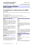 Solid Tumour Section t(11 22)(q24 12) in rhabdomyosarcomas (RMS)