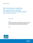EMC VSPEX ORACLE COMPUTING Oracle Database Virtualization Enabled by EMC Data Protection