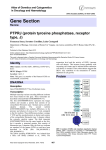 Gene Section PTPRJ (protein tyrosine phosphatase, receptor type, J)