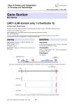 Gene Section LMO1 (LIM domain only 1 (rhombotin 1))