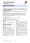 Leukaemia Section 11q23 rearrangements in de novo childhood acute myeloid leukemia