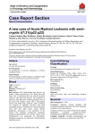 Case Report Section  cryptic t(7;21)(p22;q22)