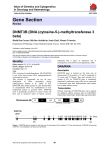 Gene Section DNMT3B (DNA (cytosine-5-)-methyltransferase 3 beta) Atlas of Genetics and Cytogenetics