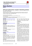 Gene Section AIP (aryl hydrocarbon receptor interacting protein) in Oncology and Haematology