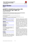 Gene Section ADAMTS12 (ADAM Metallopeptidase With Thrombospondin Type 1 Motif, 12)