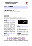 Gene Section ETV6 (ets variant 6) Atlas of Genetics and Cytogenetics