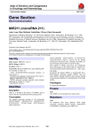 Gene Section MIR211 (microRNA 211) Atlas of Genetics and Cytogenetics