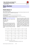 Gene Section FBLN5 (fibulin 5) Atlas of Genetics and Cytogenetics