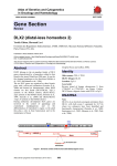 Gene Section DLX2 (distal-less homeobox 2) Atlas of Genetics and Cytogenetics