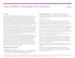 Cisco Platform Exchange Grid (pxGrid) Overview At-A-Glance