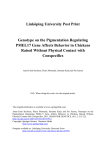 Linköping University Post Print Genotype on the Pigmentation Regulating