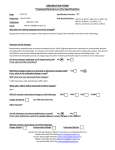 ORIGINATION FORM Proposed Revisions to the Specifications