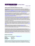 Funding News  NEWS &amp; NOTICES FROM WEEK ENDING February 16 2007