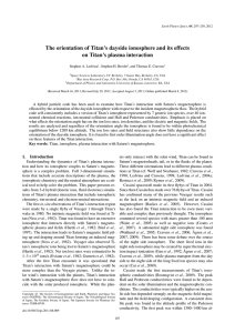 The orientation of Titan’s dayside ionosphere and its effects